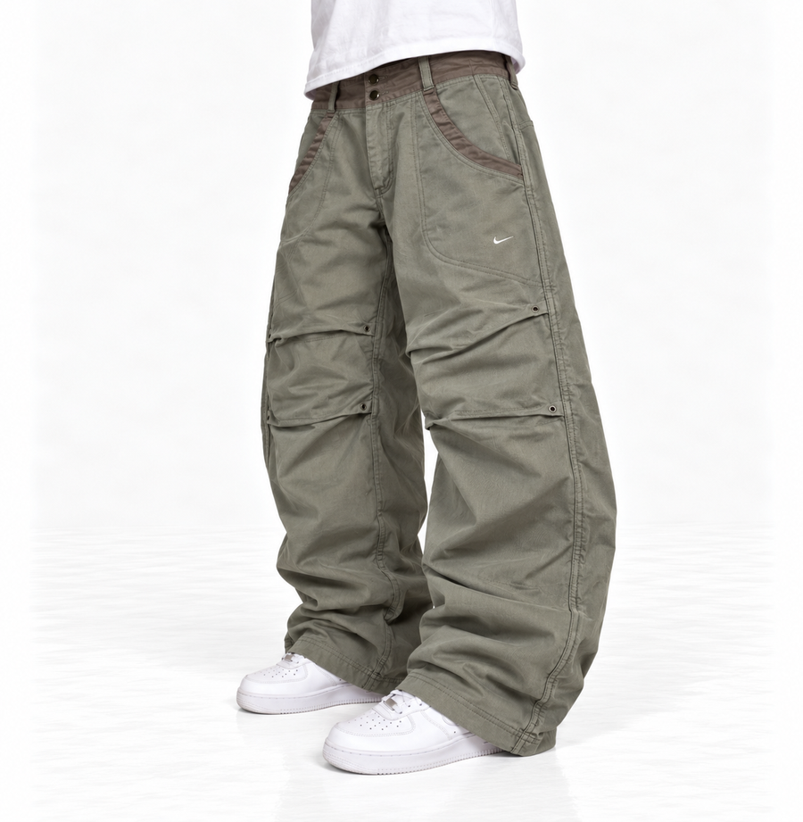 Nike Trackpant Vintage Y2K 2000s "Brown/White" (S)
