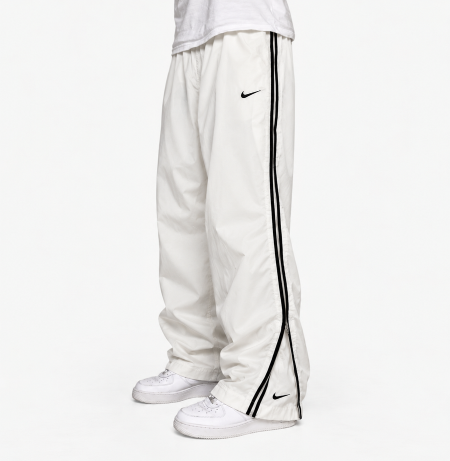 Nike Trackpant Vintage Y2K 2000s "White/Black" (M)