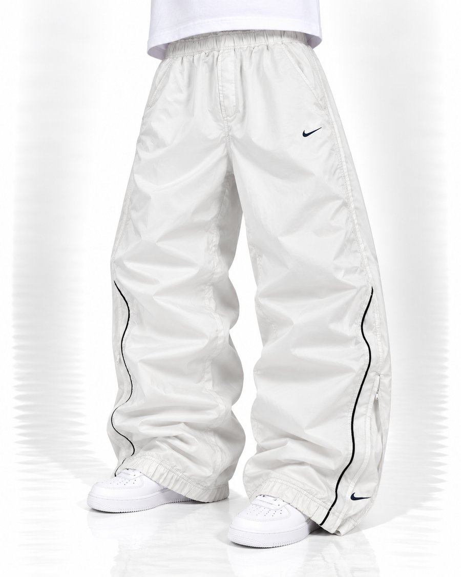Nike Trackpant Vintage Y2K 2000s "White/Navy" (L)