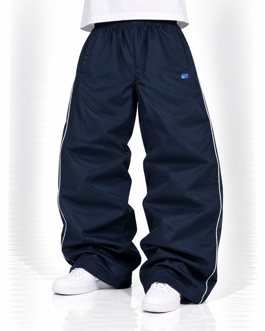 Nike Cortez Trackpant Vintage Y2K 2000s "Navy/White" (L)