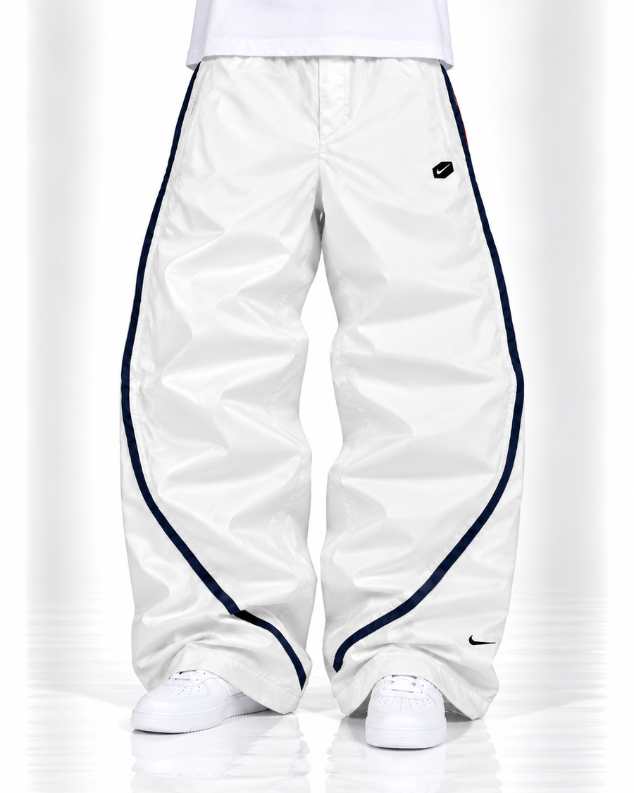 Nike Trackpant Vintage Y2K 2000s "White/Black" (S)