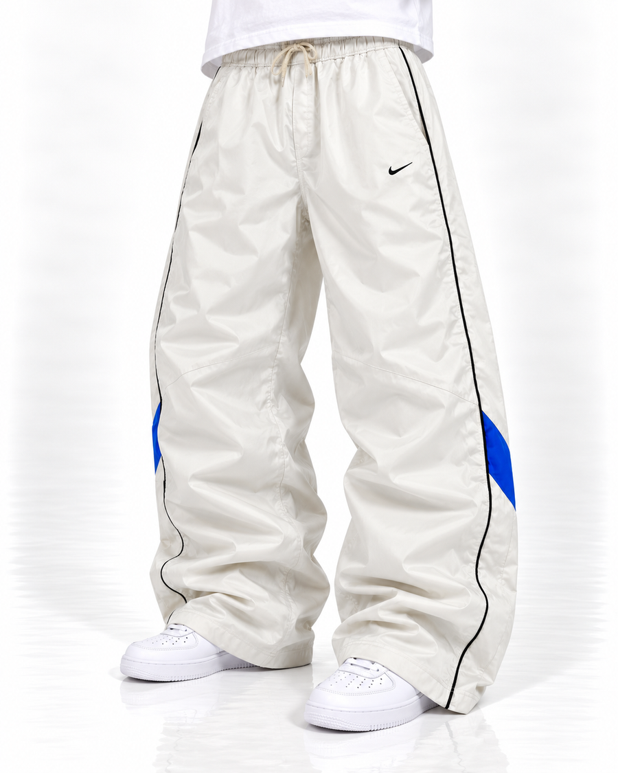 Nike Trackpant Vintage Y2K 2000s "White/Black/Blue" (XXL)