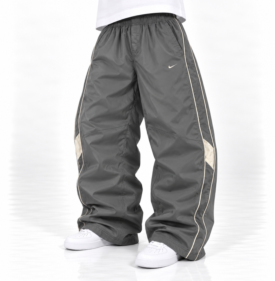 Nike Trackpant Vintage Y2K 2000s "Gray/White" (M)