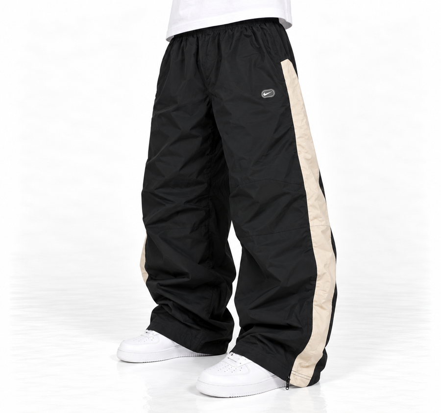 Nike Trackpant Vintage Y2K 2000s "Black/Beig" (S)