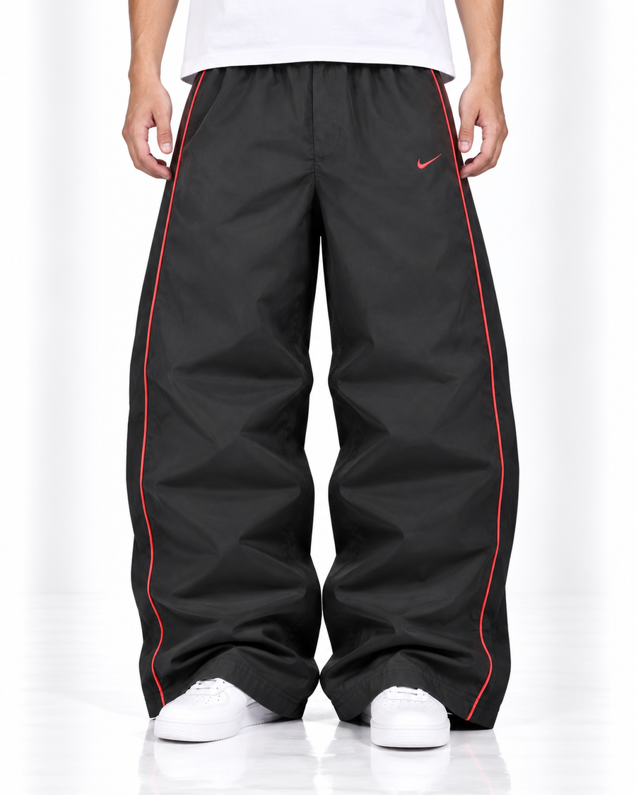 Nike Trackpant Vintage Y2K 2000s "Gray/Red" (S)