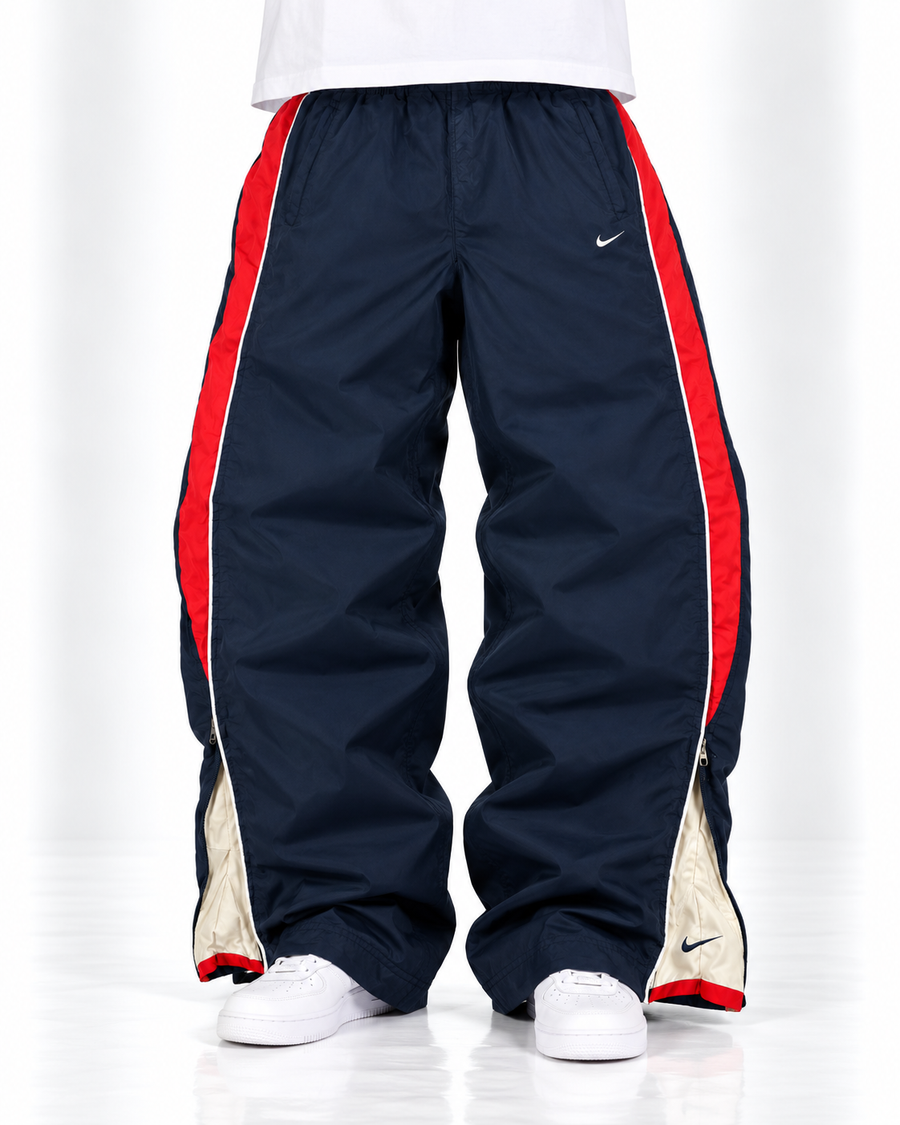 Nike Trackpant Vintage Y2K 2000s "Navy/Red" (XL)