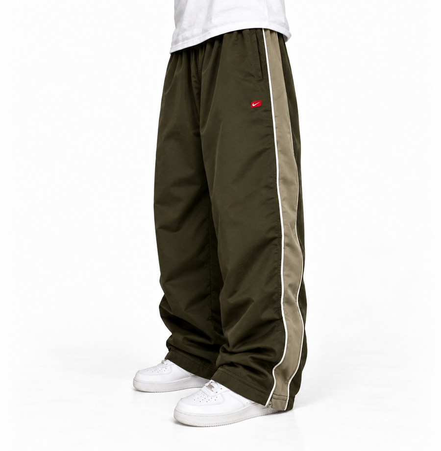 Nike Trackpant Vintage Y2K 2000s "Green Olive/ Green" (S)