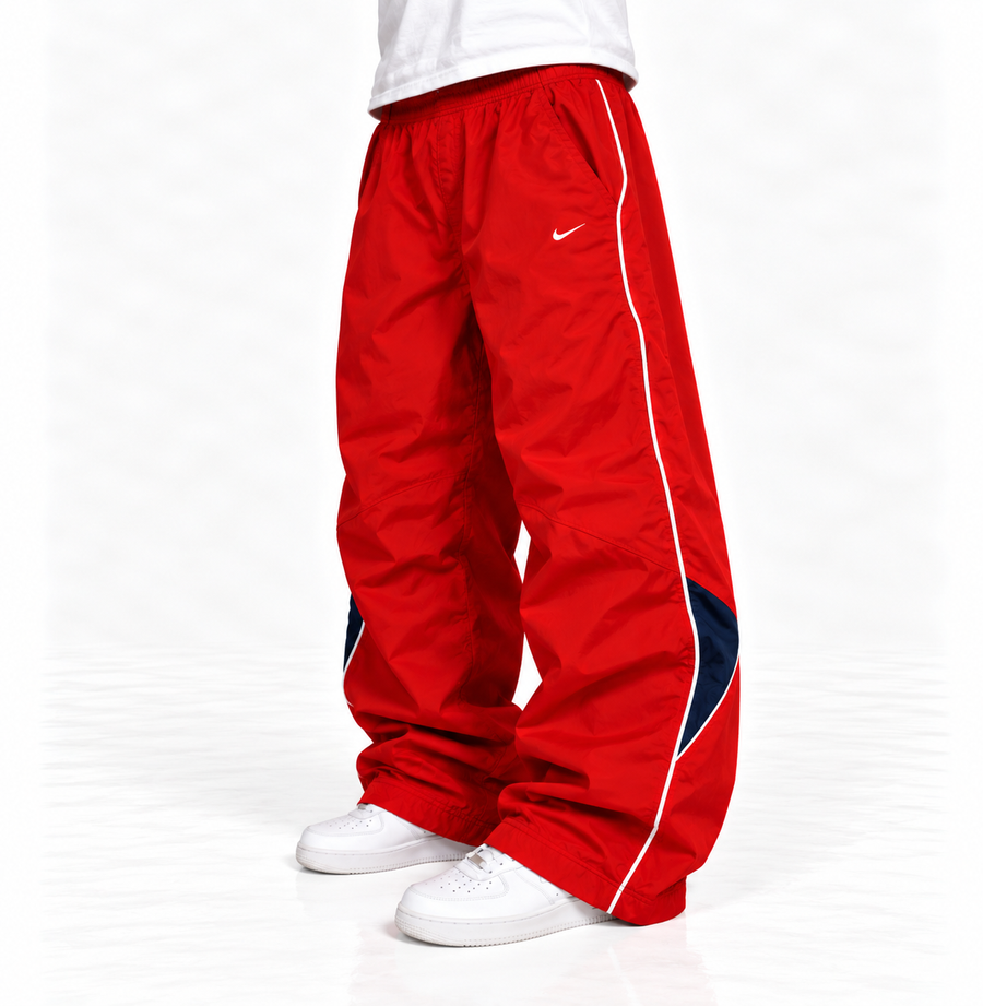 Nike Trackpant Vintage Y2K 2000s "Red/White" (S)