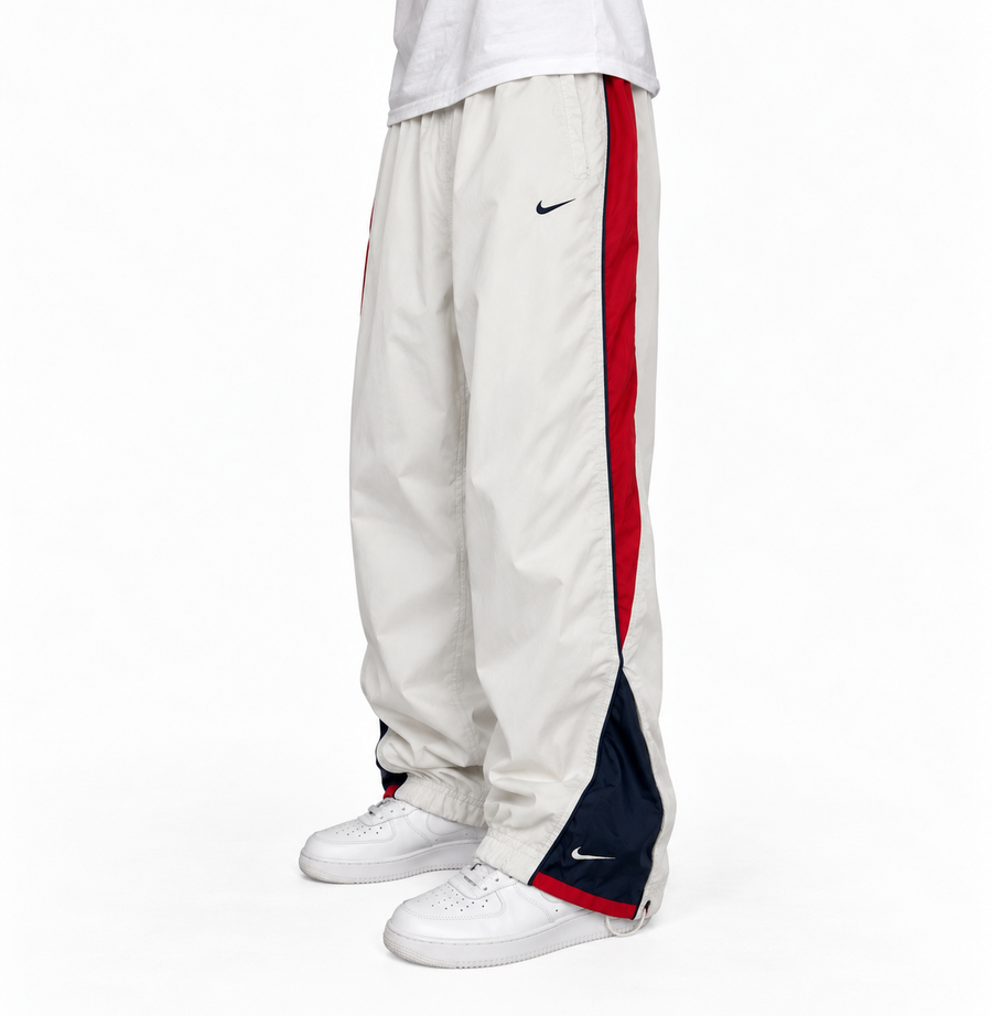 Nike Trackpant Vintage Y2K 2000s "White/Red/Navy" (M)