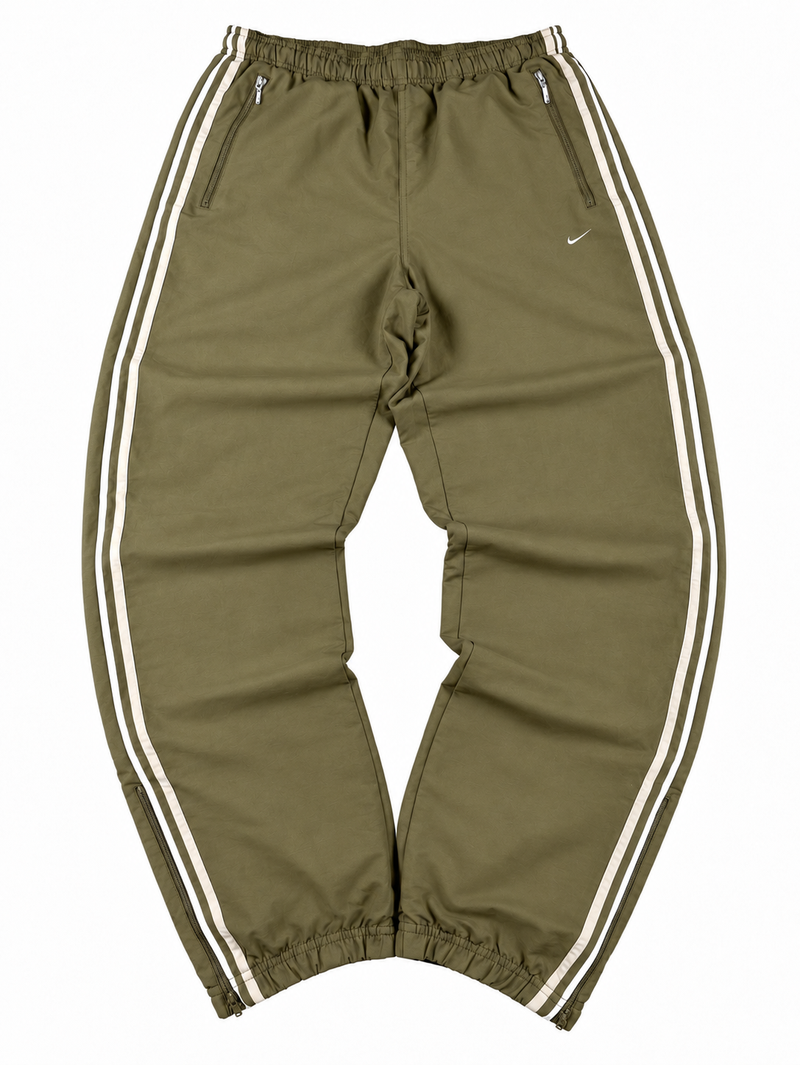 Pantalón deportivo Nike vintage Y2K años 2000 "Verde/Blanco" (S)