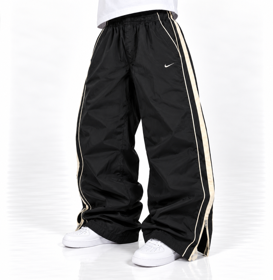 Nike Trackpant Vintage Y2K 2000s "Black/Beig" (M)