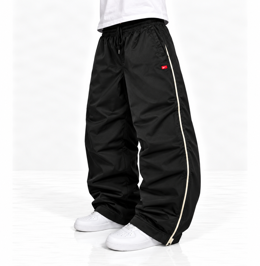 Nike Trackpant Vintage Y2K 2000s "Black/Beig" (L)