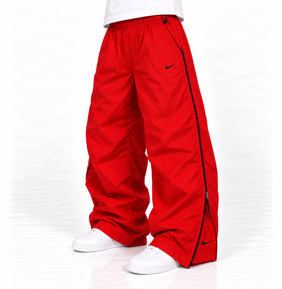 Nike Trackpant Vintage Y2K 2000s "Red/Black" (M)