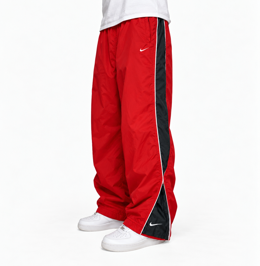 Nike Trackpant Vintage Y2K 2000s "Red/Gray" (S)