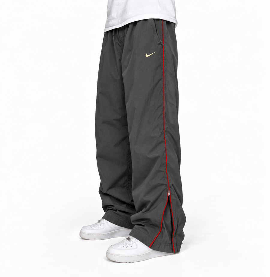 Nike Trackpant Vintage Y2K 2000s "Gray/Red" (M)