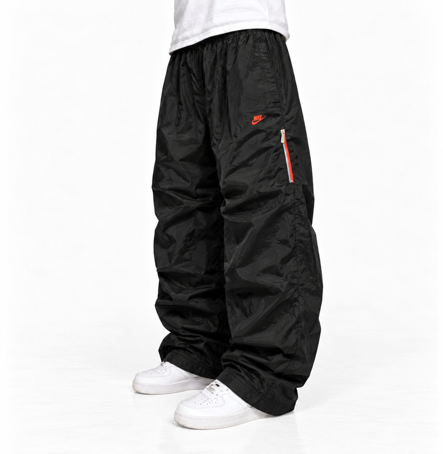 Nike Trackpant Vintage Y2K 2000s "Black/Red" (XL)