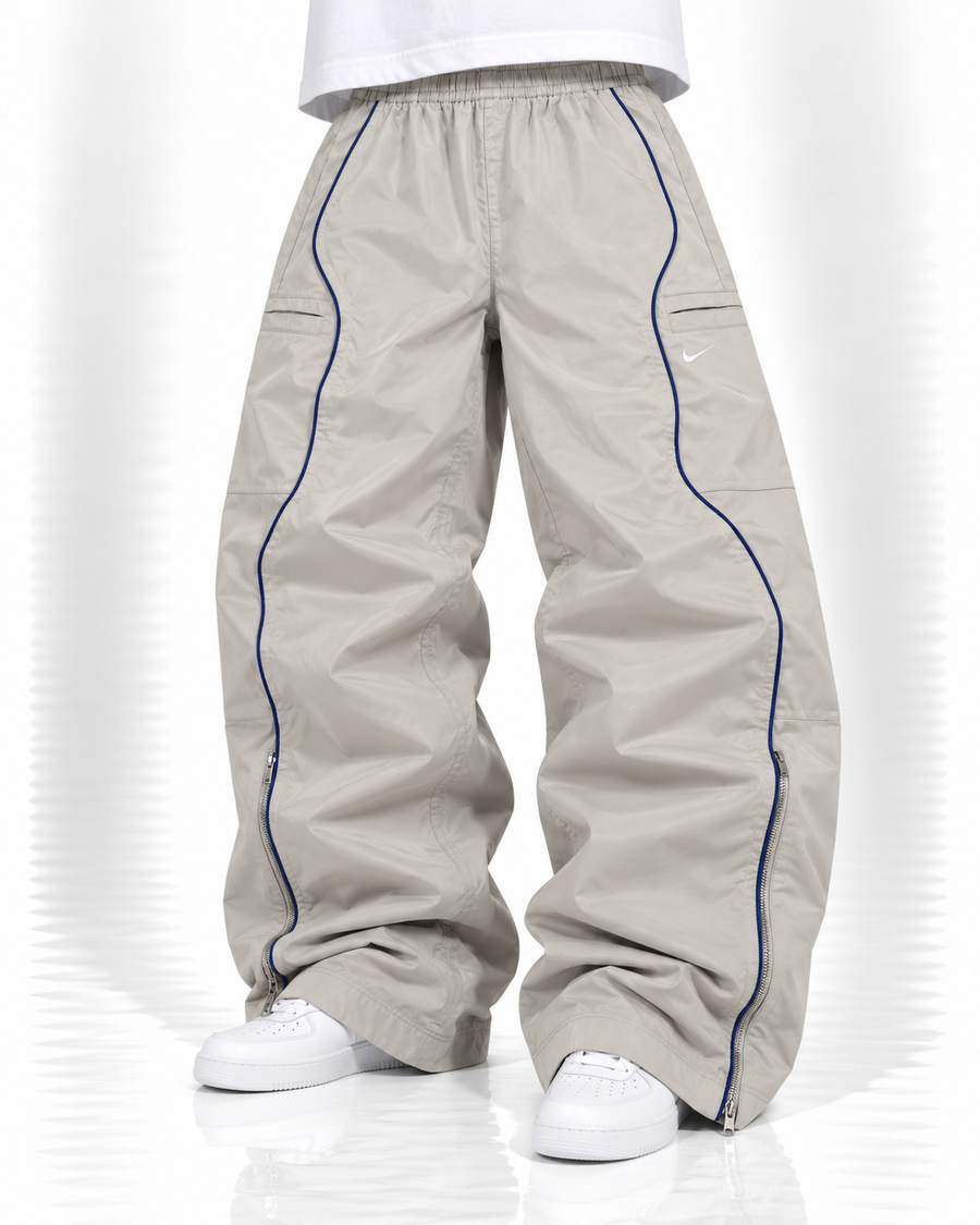 Nike Trackpant Vintage Y2K 2000s "Gray/Blue" (XL)