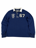 Polo Ralph Lauren Rugby Shirt 67 Vintage Y2K 2000S "Navy/White" (S)